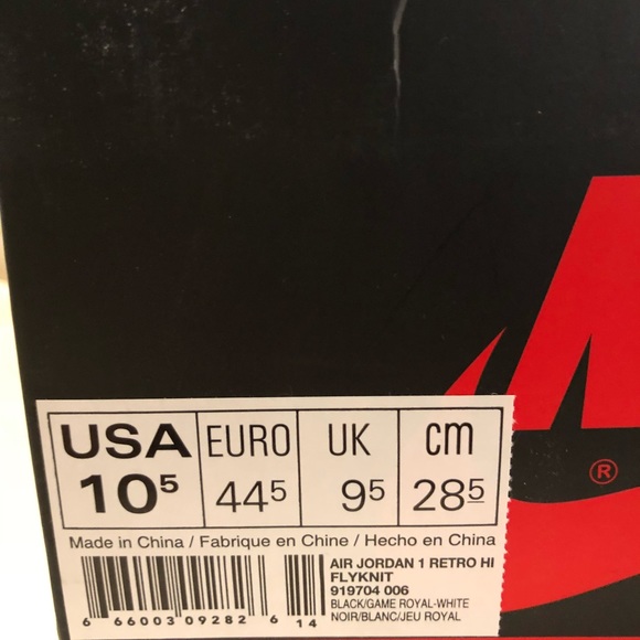 Air Jordan Retro 1 OG High Flyknit "Royal" - Picture 7 of 8